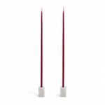 Kit com 4 Velas Finíssimas - Malva - G (42cm)
