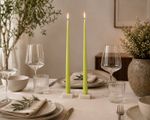 Duo de Velas Cônicas Verde Candy - M (33cm)