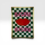 Pratinho/Porta Jóias Retangular Bisou Bisou