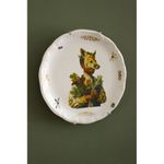 Prato Menino Lobo c/ Detalhe Ouro - Greghi Design - 28cm