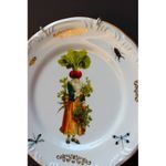 Prato Rabanete c/ Detalhe Ouro - Greghi Design - 25cm