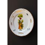 Prato Rabanete c/ Detalhe Ouro - Greghi Design - 25cm