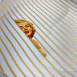 Prato Listrado - Marilyn Monroe - Greghi Design - 27cm
