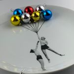 Prato Meninas & Balões Coloridos - Greghi Design - 27cm