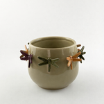 Vaso em Cerâmica Libélulas Provence
