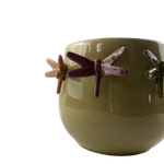 Vaso em Cerâmica Libélulas Provence