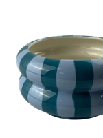 Vaso em Cerâmica - Blue Stripes 15x18cm