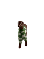 Escultura Galgo Italiano Suéter Verde - 19cm