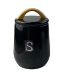 Kit Porta Mantimentos - Black Metal & Wood