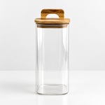 Pote Hermético Borossilicato com Tampa em Bambu - 1500ML 