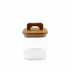 Pote Hermético Borossilicato com Tampa em Bambu - 750ML 