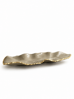Centro de Mesa Nude Mousse com borda Ouro