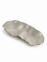 Centro de Mesa Nude Mousse com borda Ouro