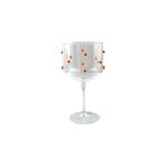 Taça Gin em Acrílico com Gemas Laranja