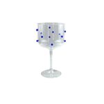 Taça Gin em Acrílico com Gemas Azul Escuro