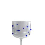 Taça Gin em Acrílico com Gemas Azul Escuro