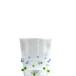 Copo Drink Duo em Acrílico com Gemas Esmeralda e Lilás 