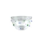 Bowl Duo em Acrílico com Gemas Esmeralda e Lilás - P