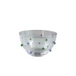 Bowl Duo em Acrílico com Gemas Esmeralda e Lilás - P