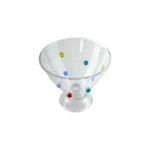 Taça Sobremesa em Acrílico com Gemas Coloridas