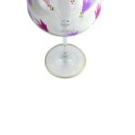 Taça de Cristal - Feathers - Rosa e Lilás