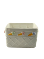 Pote  para Sorvete em Cerâmica Sweet Cream - com 6 Bowls