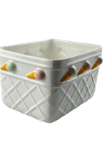 Pote  para Sorvete em Cerâmica Sweet Cream - com 6 Bowls