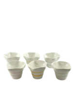 Pote  para Sorvete em Cerâmica Sweet Cream - com 6 Bowls