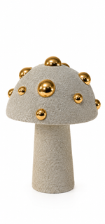 Escultura Cogumelo Dourado - G