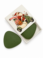 Gift Box Xmas + 8 Porta Copos Corino Musgo 