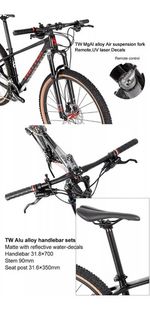 Bicicleta Mtb Twitter Leopard Carbono 30v Disco Hidr