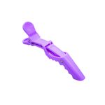 Presilhas Crocodilo Roxo Para Cabelo Com 6 unidades