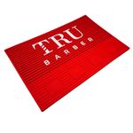 Tapete Magnético Organizador De Bancada TRU BARBER Para Barbearia Barbeiro Com 4 Ímãs Para Apoior Maquinas de Cortar Cabelo e Tesoura