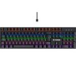 Teclado Fortrek Gamer Mecânico Gravity 100 Fullsized Switch Outemu Red
