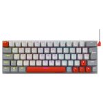 Teclado Gamer Mecânico PCYES Kuromori White Ghost Switch Blue - LED Rainbow - PTKMWG60BL