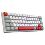 Teclado Gamer Mecânico PCYES Kuromori White Ghost Switch Blue - LED Rainbow - PTKMWG60BL