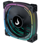 Cooler para Gabinete Rise Mode Aura Pro, 120mm ARGB, Preto - RM-AU-ARGB-B