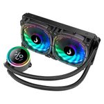 Water Cooler Rise Mode Aura Ice Black ARGB, 240mm, Preto - RM-WAIB-05-ARGB