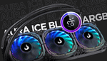 Water Cooler Rise Mode Aura Ice Black ARGB, 240mm, Preto - RM-WAIB-05-ARGB