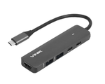 Hub USB Vinik Tipo C, 5 Em 1 - 2x USB 3.0 + HDMI 4K + 2x Tipo C - HV51C