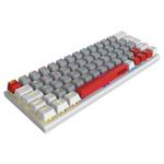 Teclado Gamer Mecânico PCYES Kuromori White Ghost Switch Red - LED Rainbow - PTKMWG60RD
