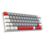Teclado Gamer Mecânico PCYES Kuromori White Ghost Switch Red - LED Rainbow - PTKMWG60RD