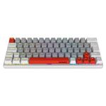 Teclado Gamer Mecânico PCYES Kuromori White Ghost Switch Red - LED Rainbow - PTKMWG60RD