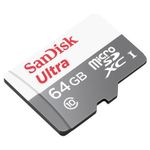 Cartão Memória Sandisk Ultra Micro SD 64GB Classe 10 SDSQUNR-064G-GN3MA