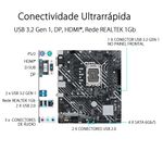 Placa Mãe Asus Prime H610M-E D4 DDR4 LGA 1700
