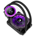 Water Cooler Rise Mode Aura Ice Black ARGB 120mm Preto - RM-WAIB-04-ARGB