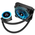Water Cooler Rise Mode Aura Ice Black ARGB 120mm Preto - RM-WAIB-04-ARGB