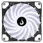 Cooler para Gabinete Rise Mode Wind W1 120mm, LED Branco - RM-WN-01-BW
