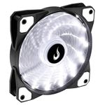 Cooler para Gabinete Rise Mode Wind W1 120mm, LED Branco - RM-WN-01-BW