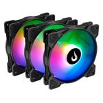 Cooler para Gabinete Kit Com 3 Ventoinhas Rise Mode X 120mm Led ARGB - RM-XLD-01-ARGB